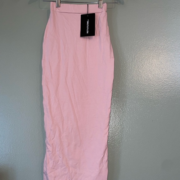 Rose Second Skin Bodycon Midaxi Skirt Pretty Little Thing - Picture 4 of 9